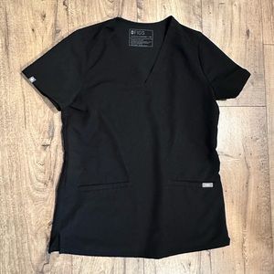 Black Figs Casma 3 Pocket V Neck Scrub Top